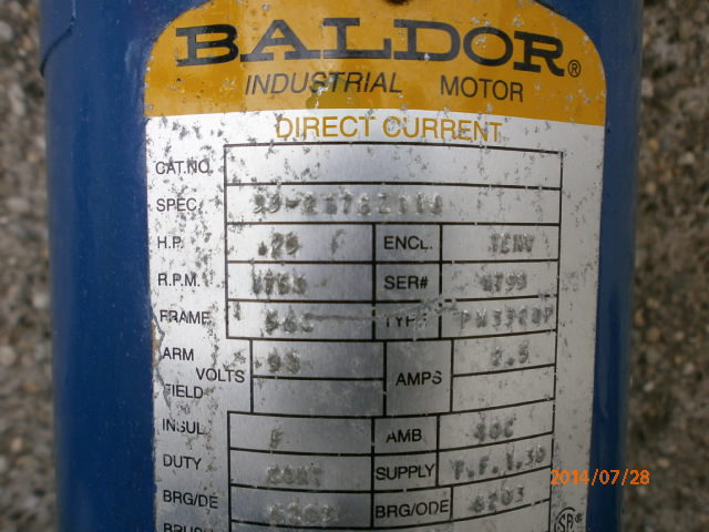 Hajtóműves villanymotor egyenáramú Baldor/ABB *18 - 2. kép