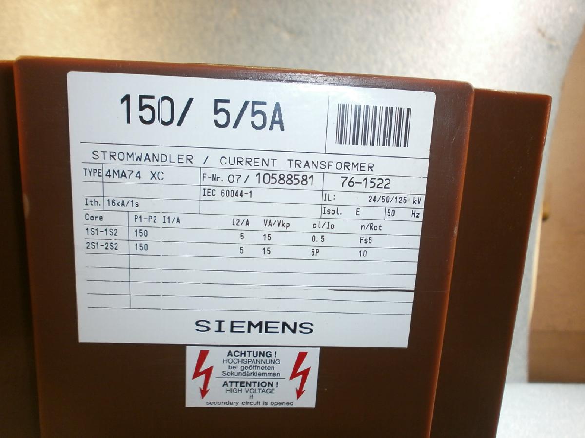 Áramváltó transzformátor 150/5/5A 24/50/125Kv - 2. kép