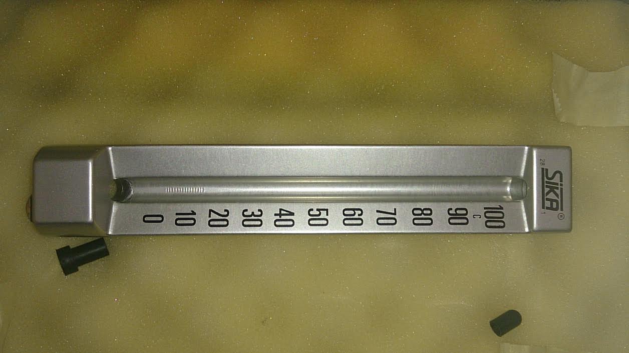 Ipari üveg hőmérő aluminium házzal Sika - 4. kép