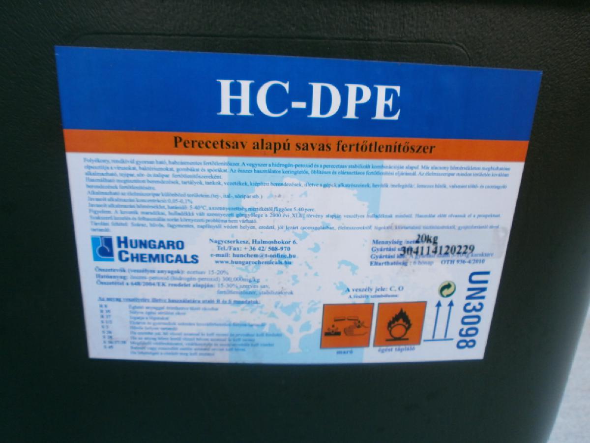 Ipari perecetsav alapú savas fertőtlenítőszer