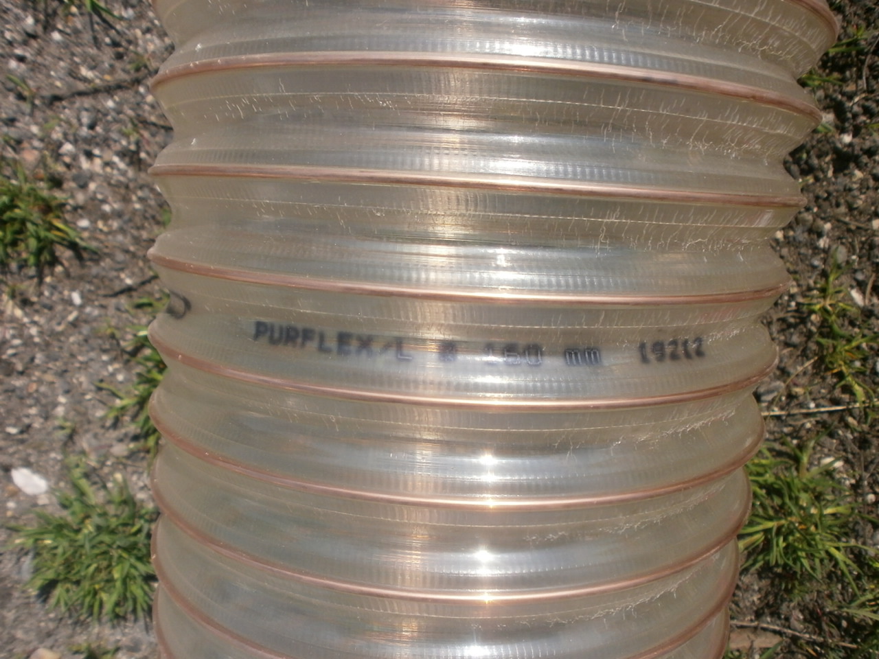 Acélbetétes Pvc tömlő elszívó szállító tömlő felxibilis cső - 2. kép