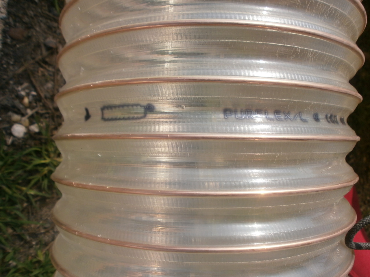 Acélbetétes Pvc tömlő elszívó szállító tömlő felxibilis cső - 3. kép