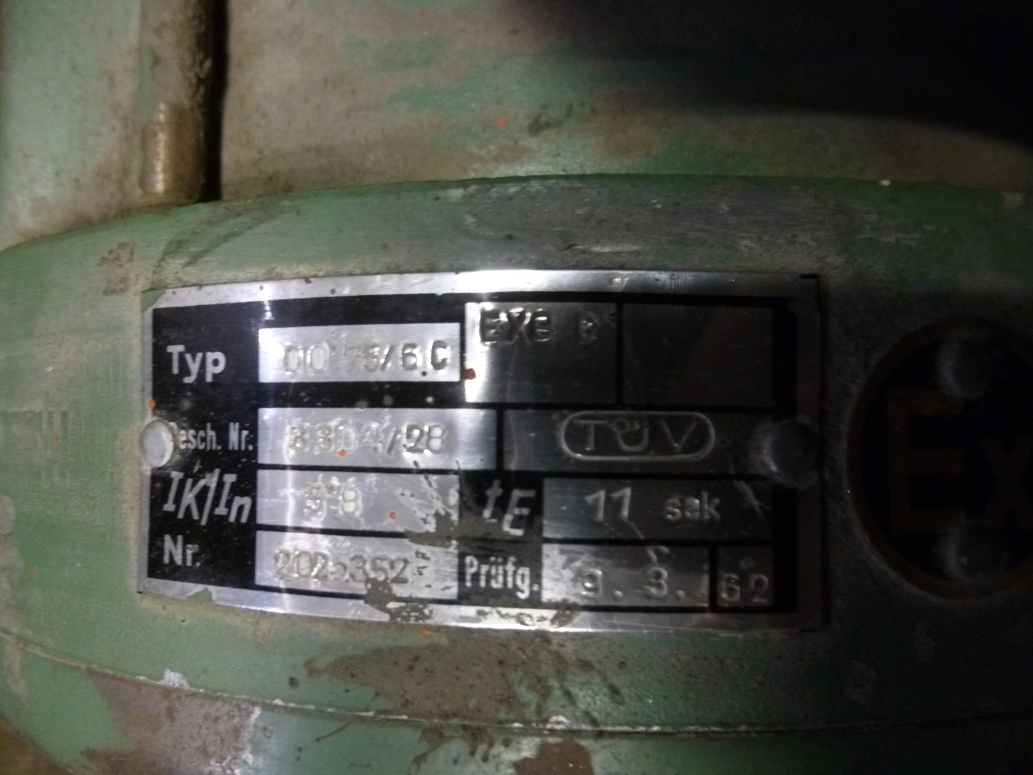 Villanymotor talpas robbanásbiztos 0,75kw - 3. kép