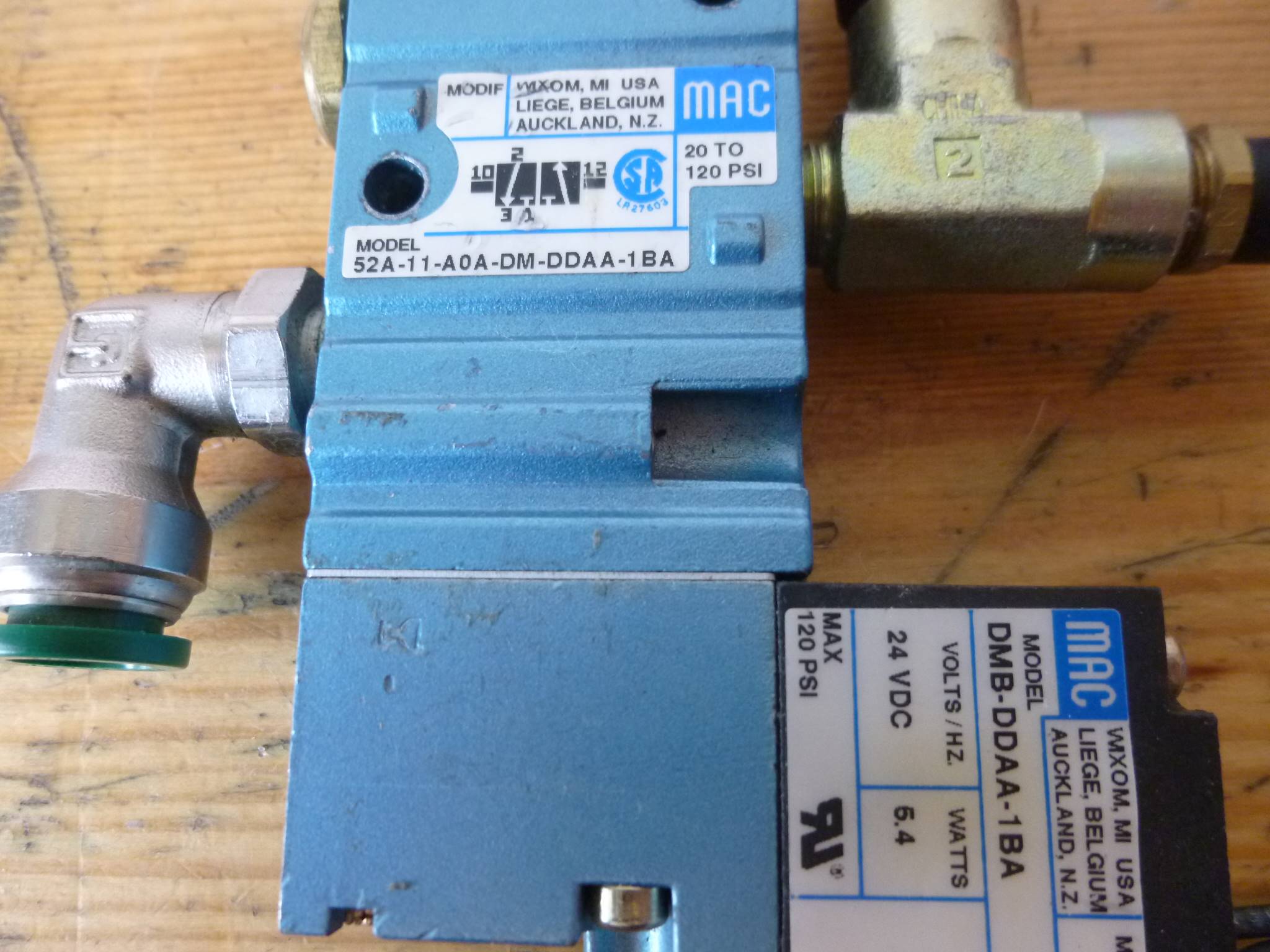 Pneumatikus mágnesszelep 3/2 MAC - 2. kép