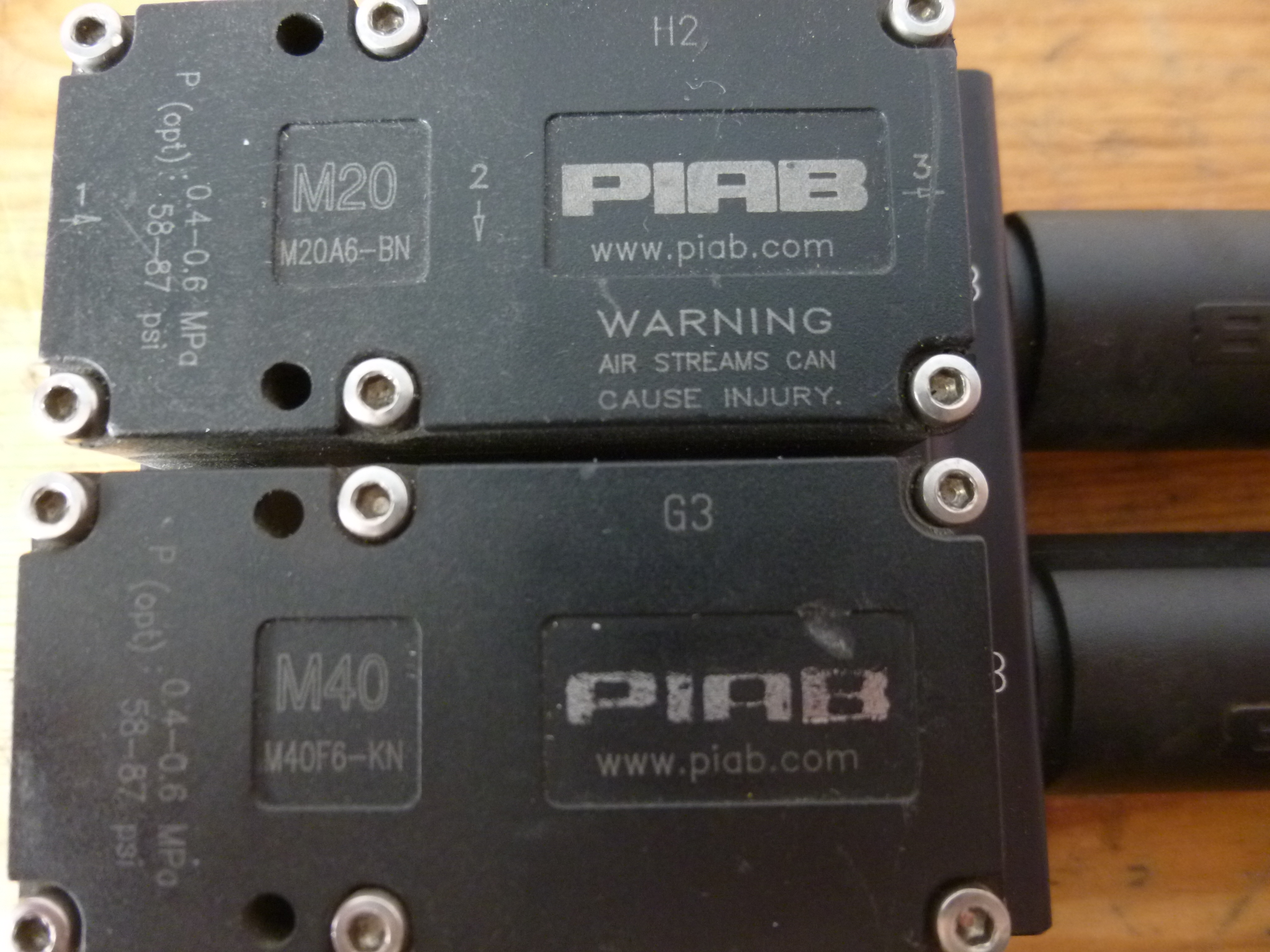 Pneumatikus vákuumgenerátor ejektor Piab - 2. kép