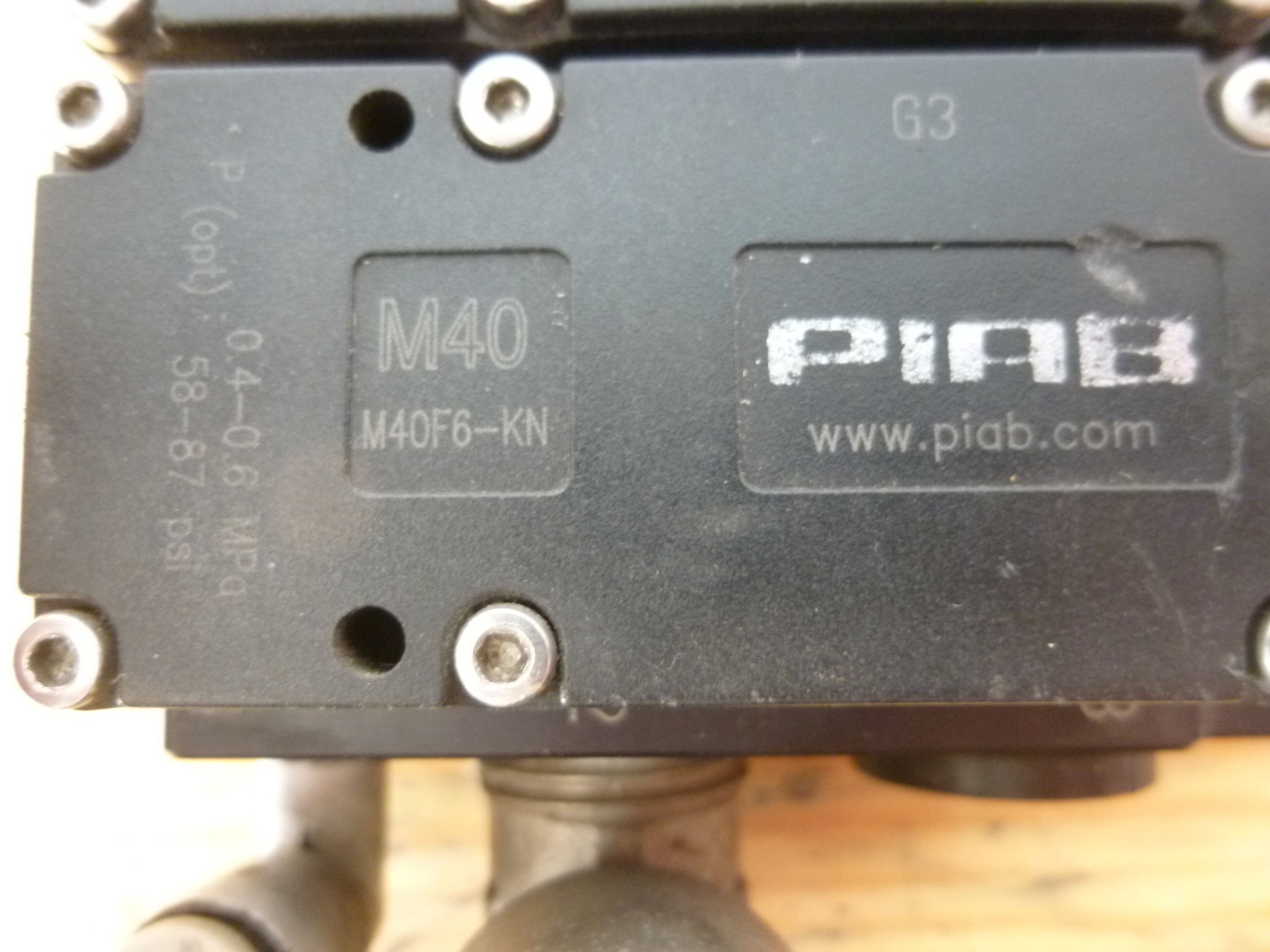 Pneumatikus vákuumgenerátor ejektor Piab - 3. kép