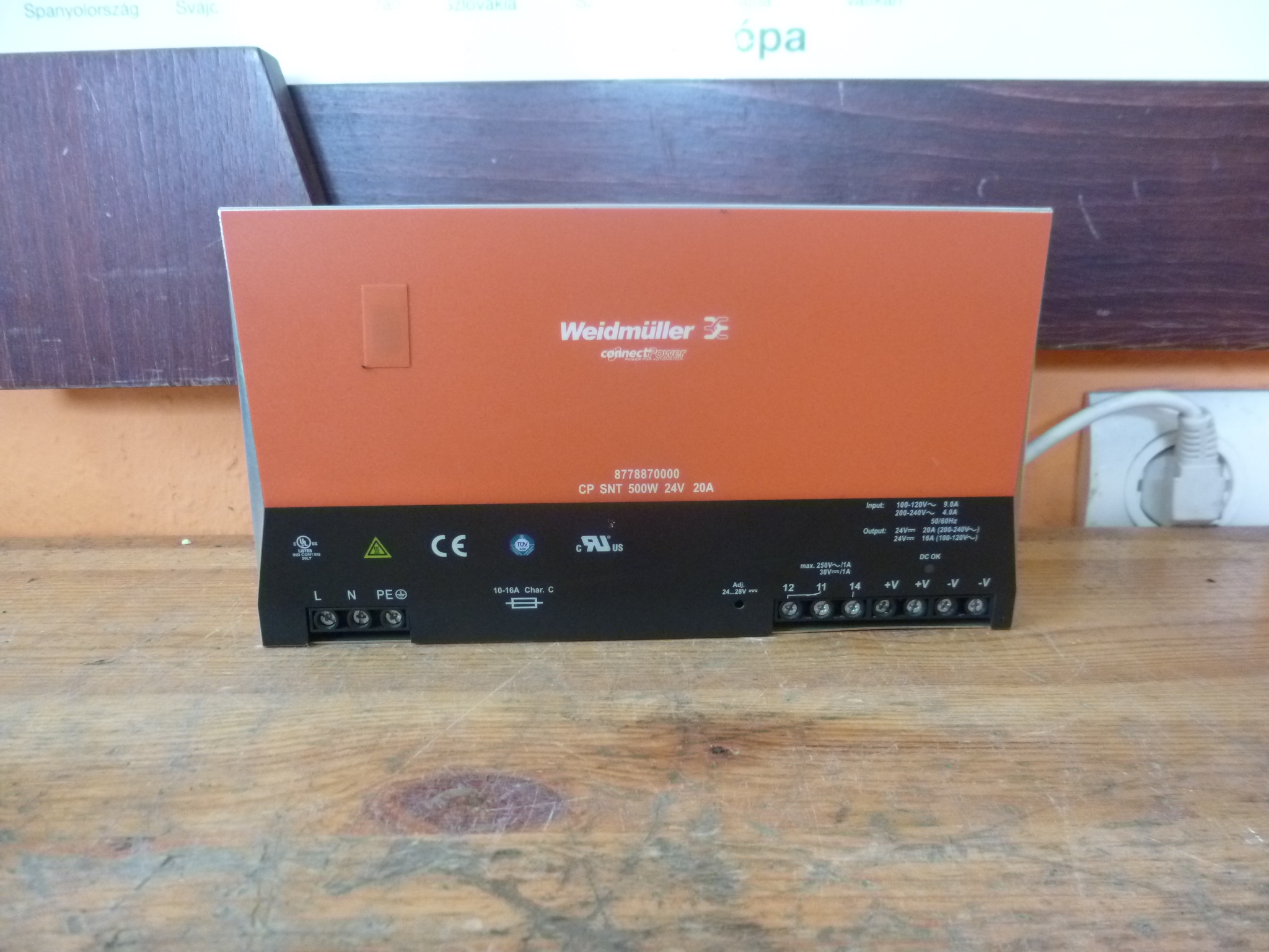 Kapcsolóüzemű tápegység 500W Weidmüller - 2. kép