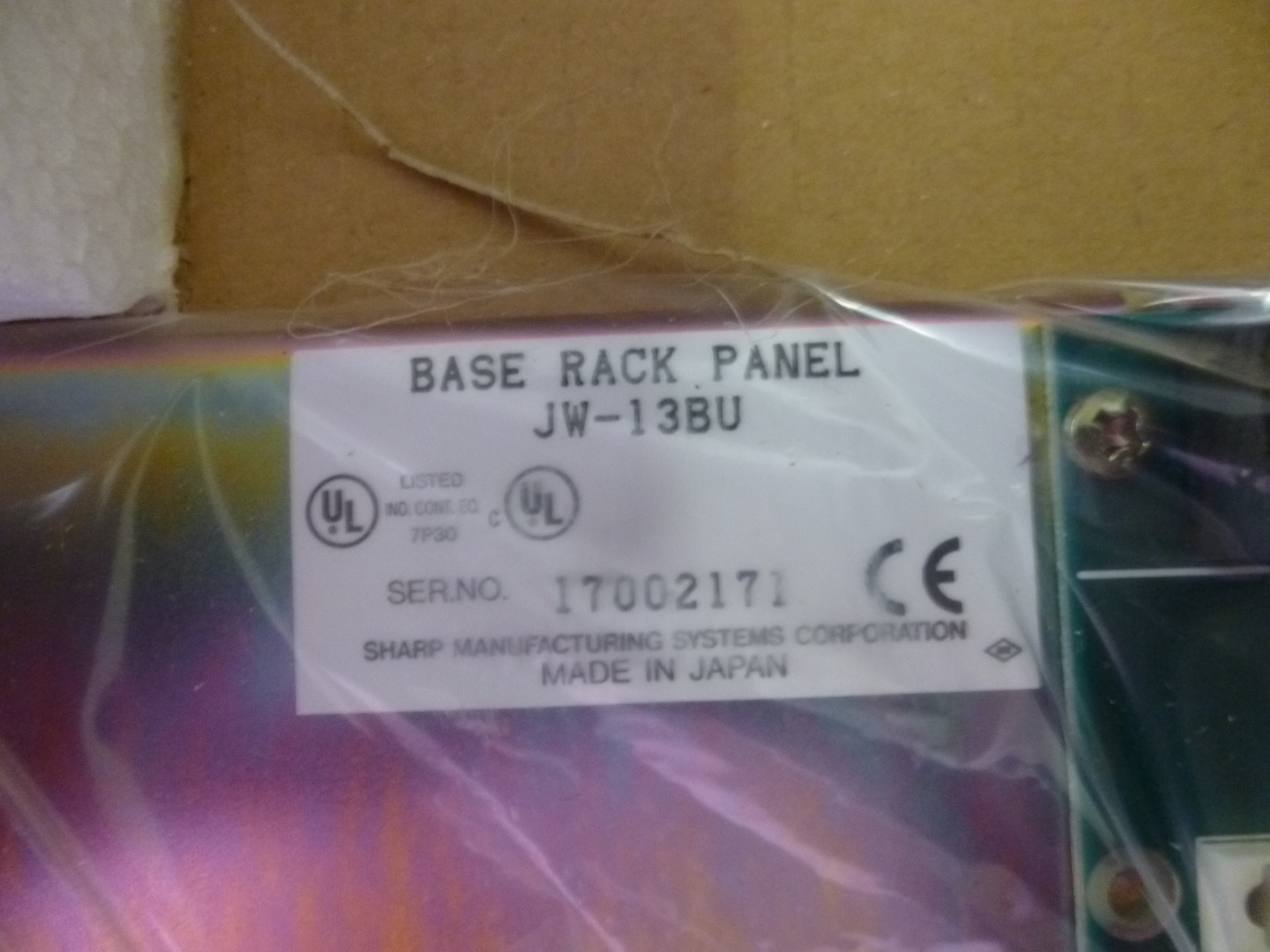 Plc rack panel modul új Sharp - 3. kép