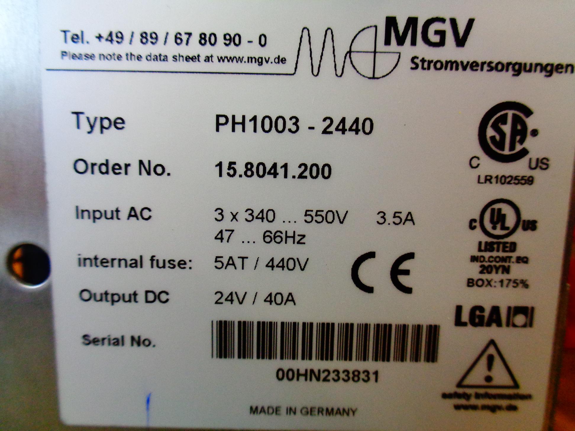 Tápegység 380Vac / 24Vdc / 960W - 5. kép