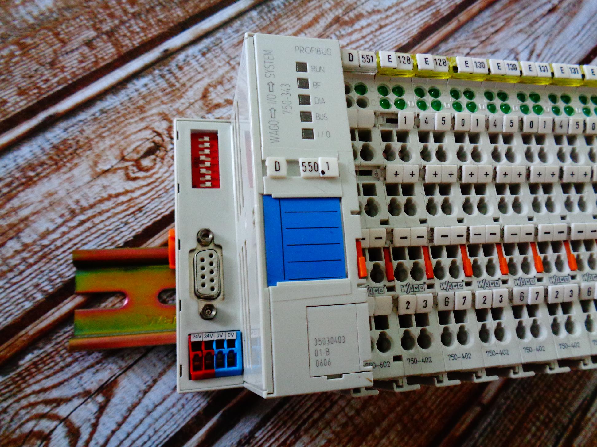 I/O és terepi busz terminál profibus csatoló - 3. kép