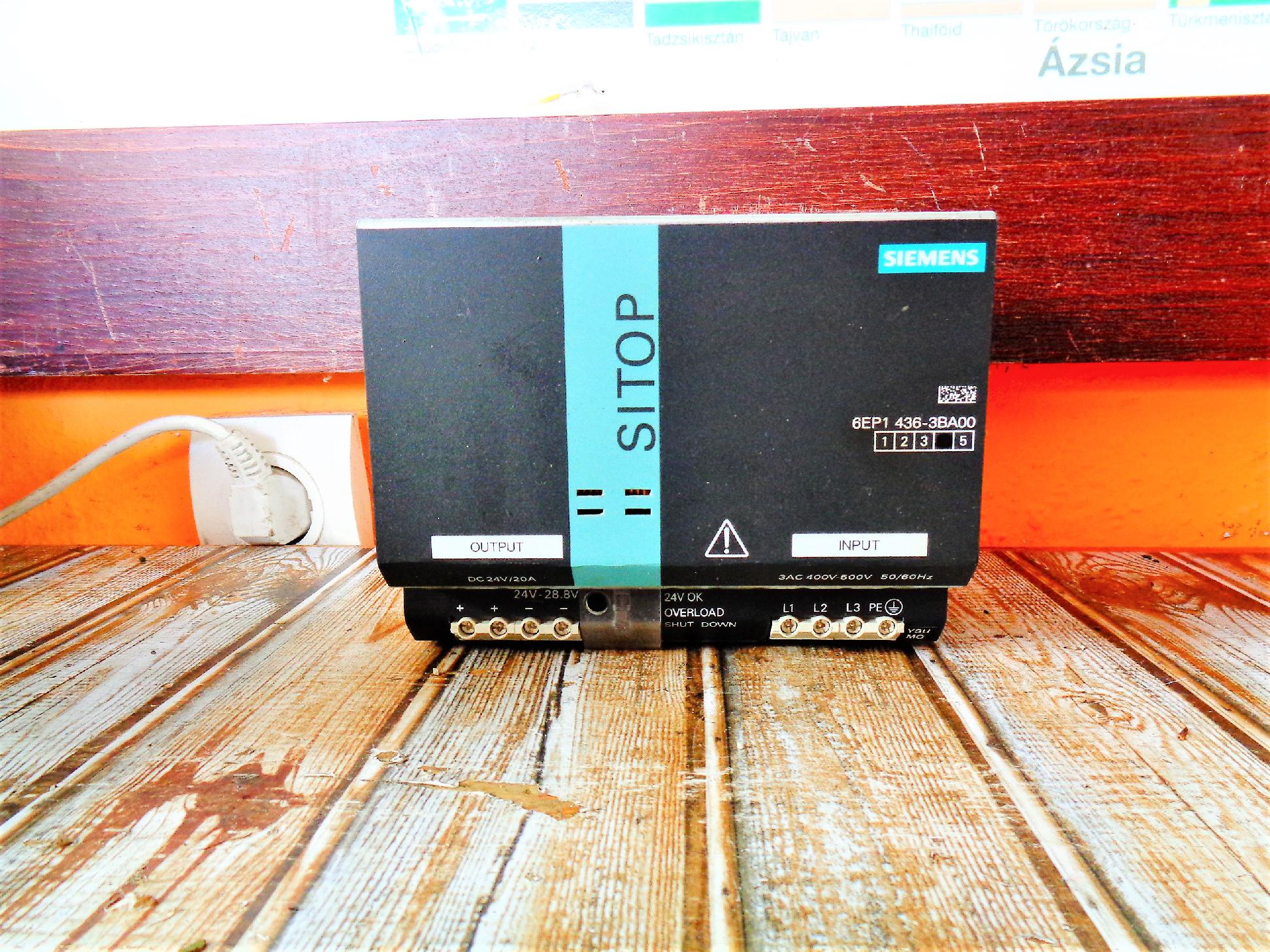 Tápegység Siemens Sitop 24Vdc 480W