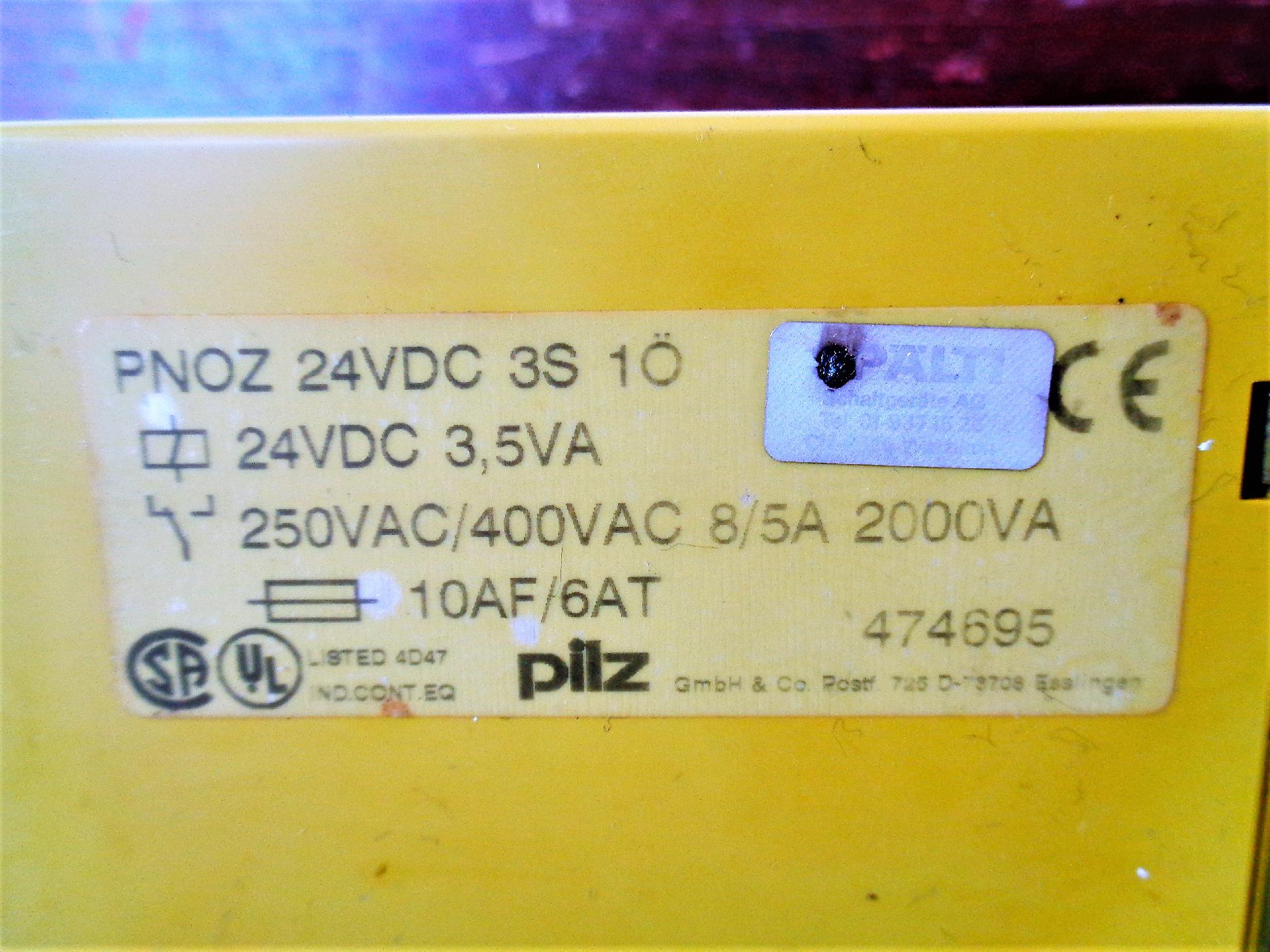 Biztonági relé 1 , 2 csatornás Pilz Pnoz - 5. kép