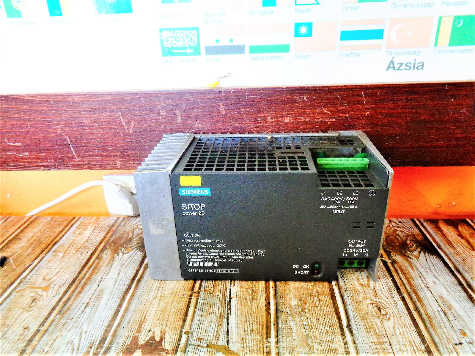 Tápegység Siemens Sitop 24Vdc 480W