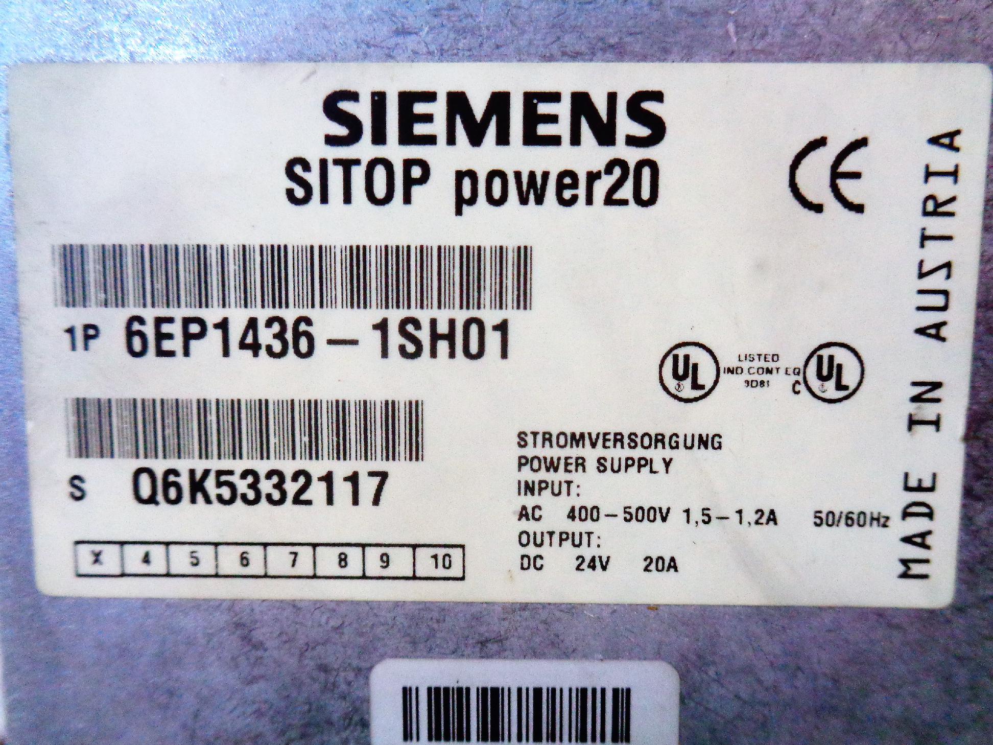 Tápegység Siemens Sitop 24Vdc 480W - 5. kép