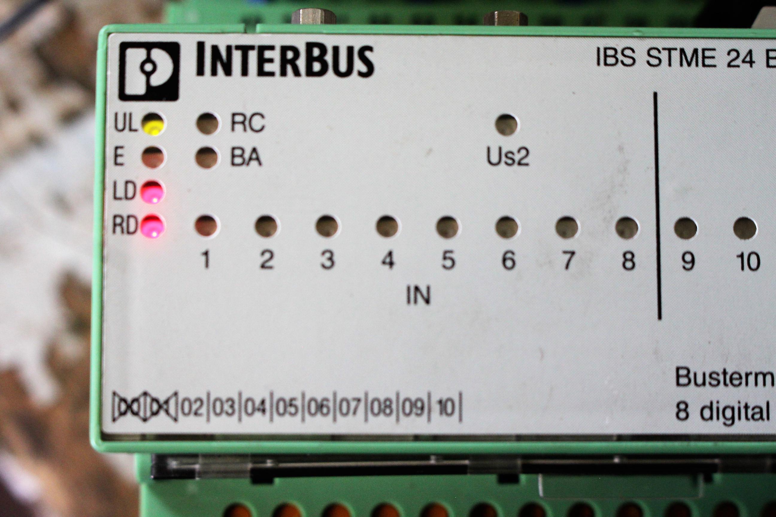Interbus buszterminál bus terminal digitális I/O modul - 2. kép