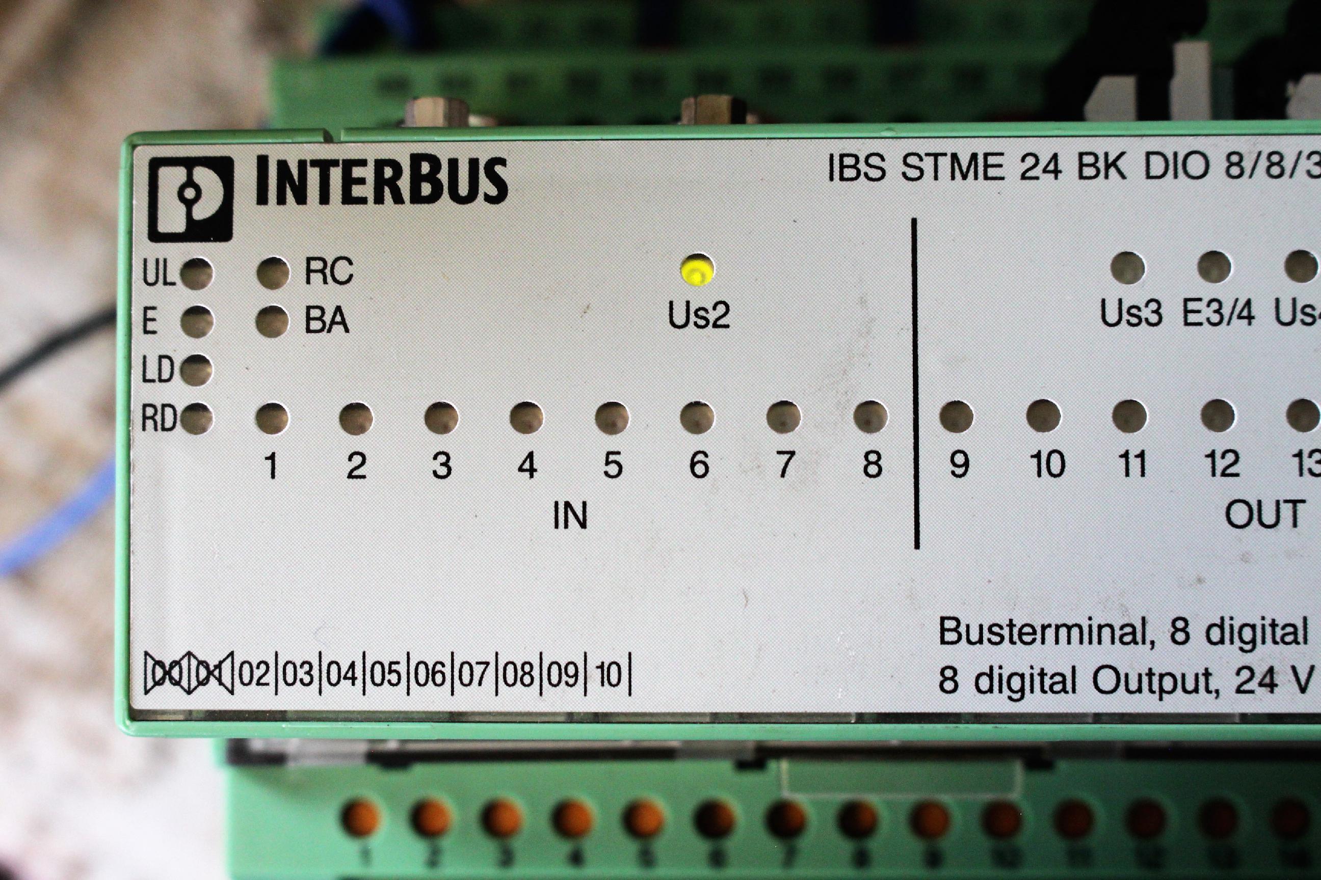 Interbus buszterminál bus terminal digitális I/O modul - 3. kép