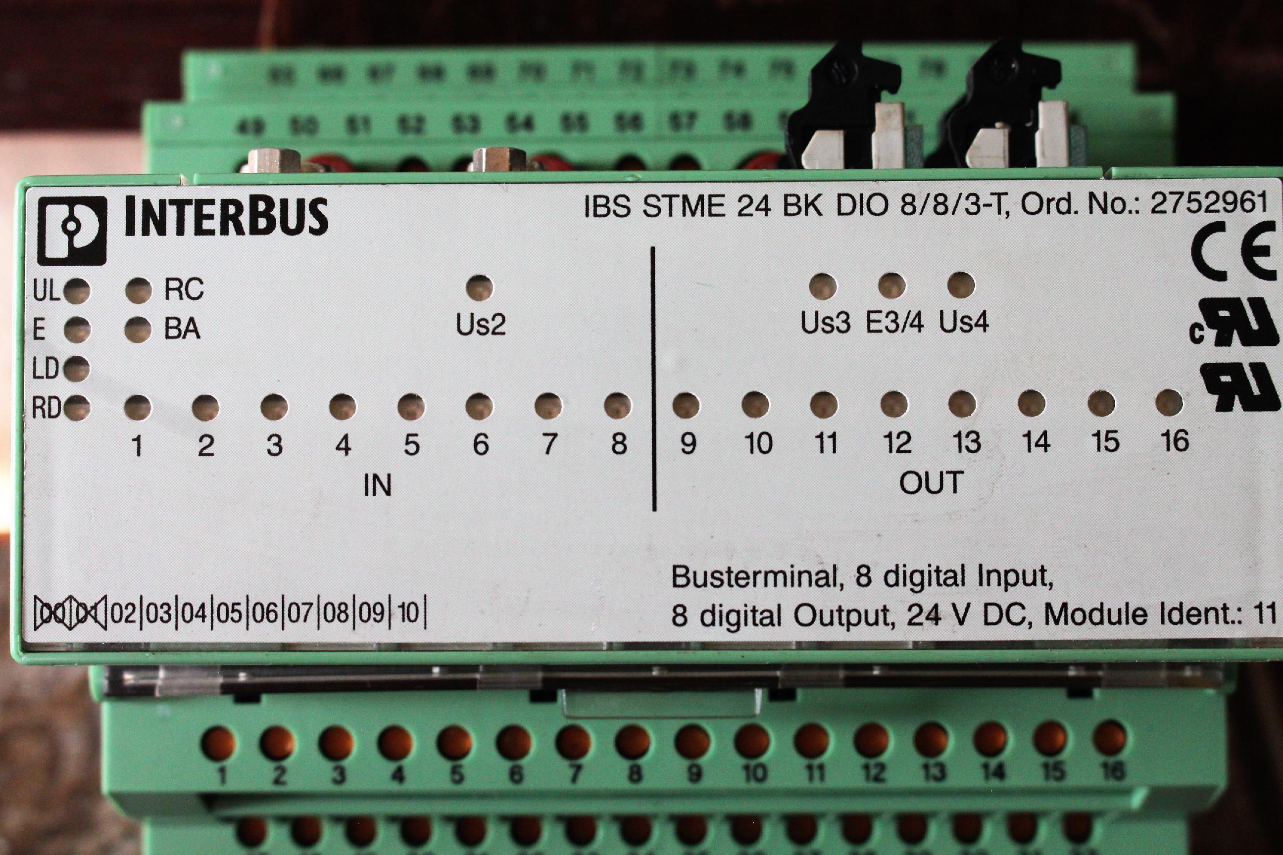 Interbus buszterminál bus terminal digitális I/O modul - 7. kép