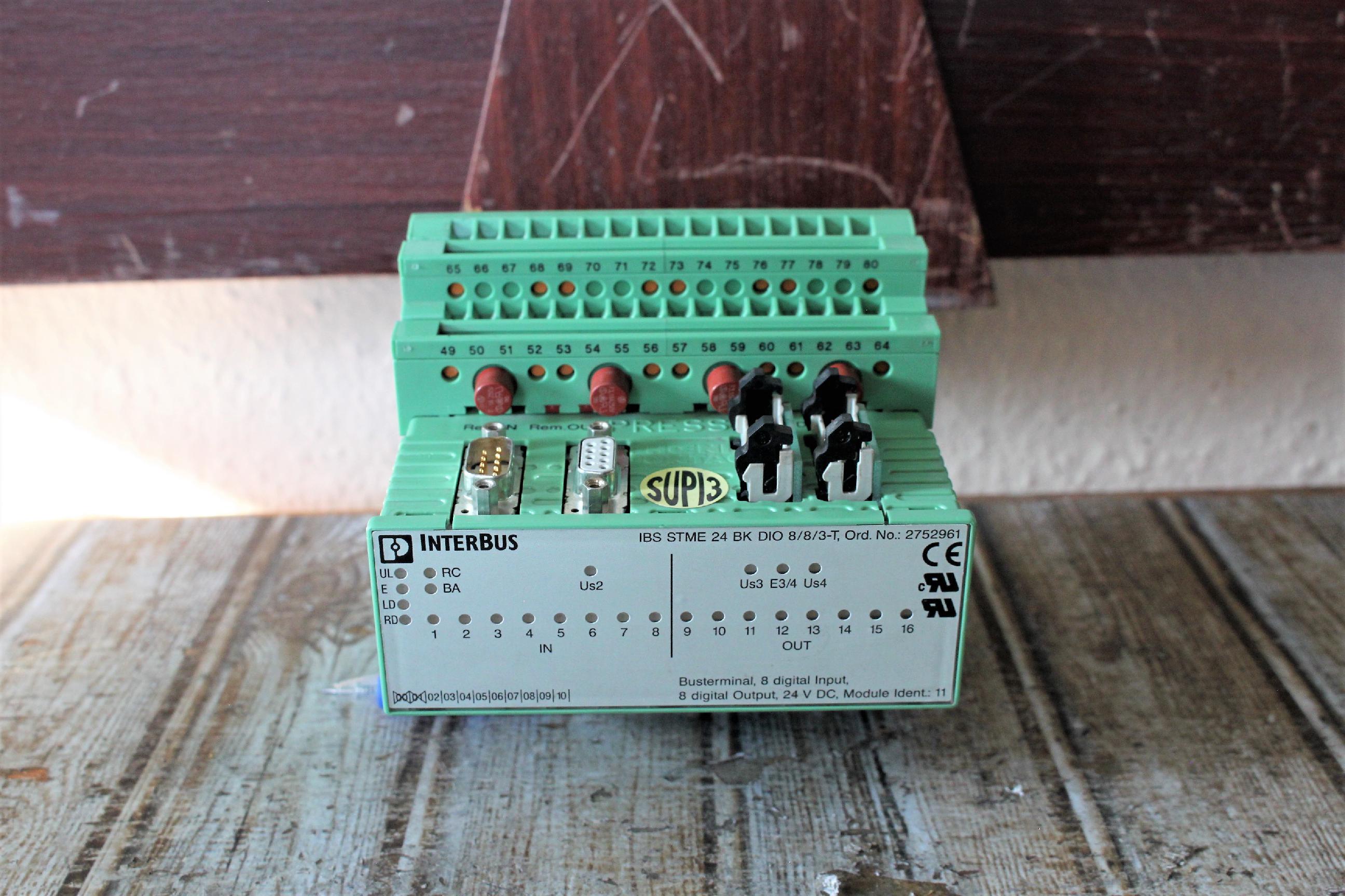 Interbus buszterminál bus terminal digitális I/O modul - 8. kép