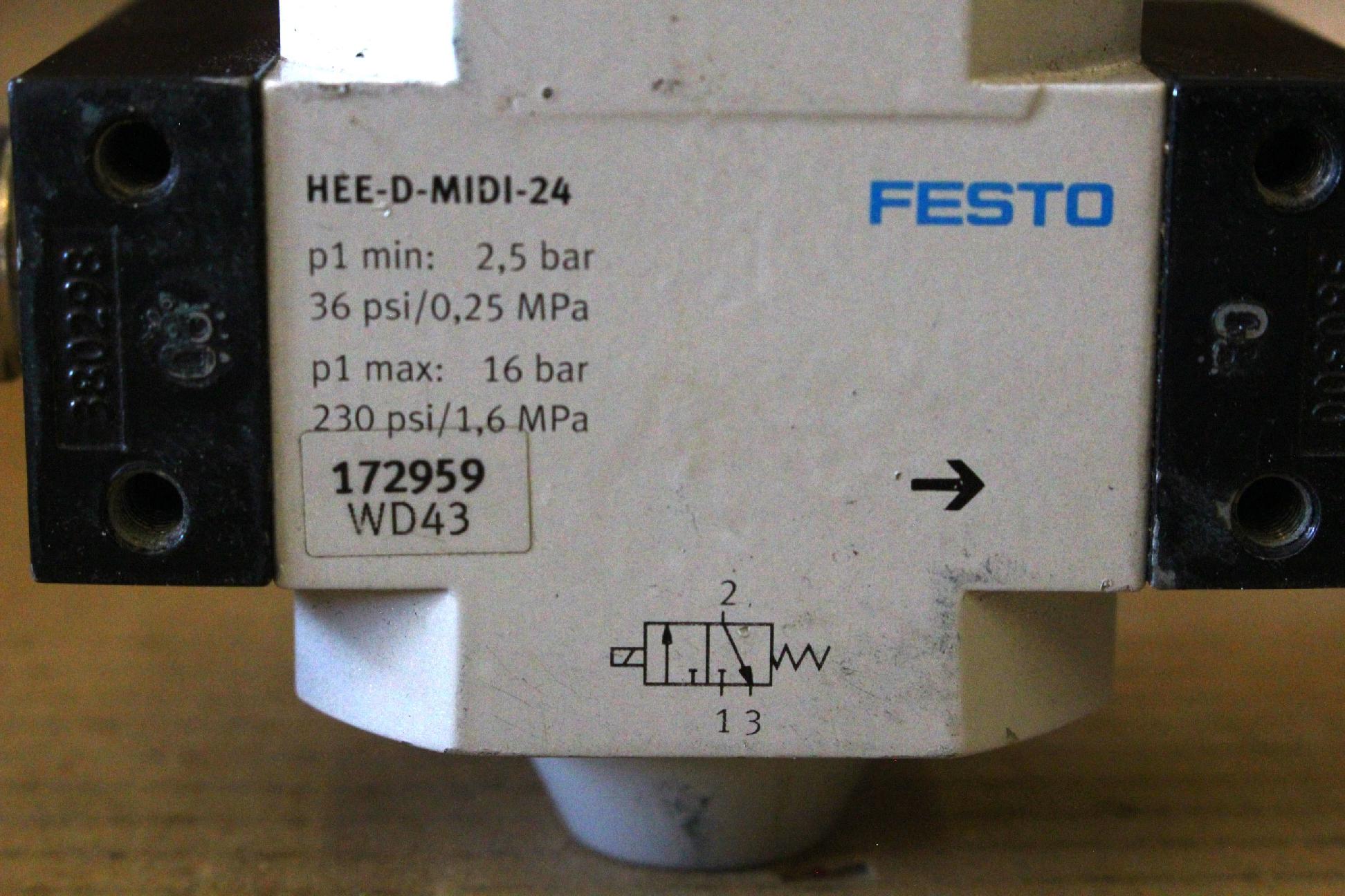Bekapcsolószelep pneumatikus rendszerhez elektromos Festo - 4. kép
