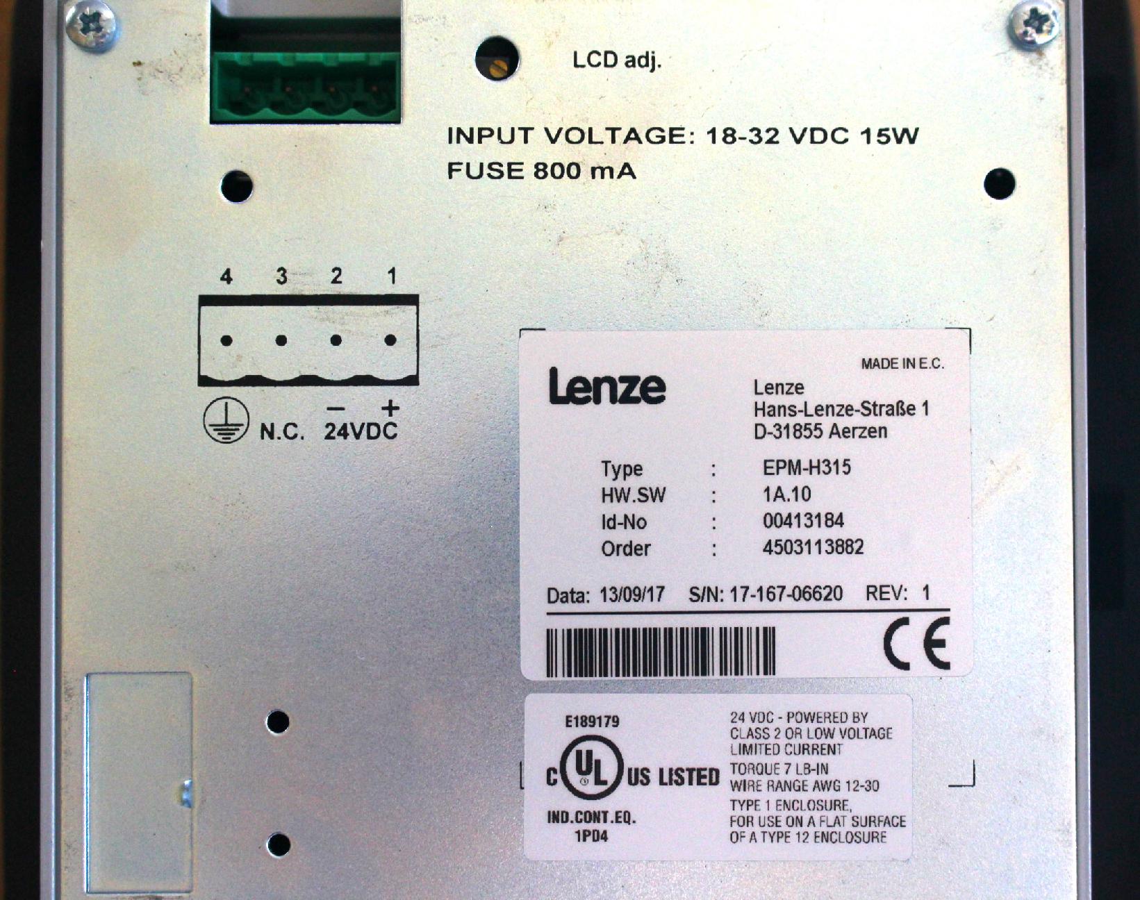 HMI kezelőpanel vezérlő kijelző terminál Lenze - 4. kép