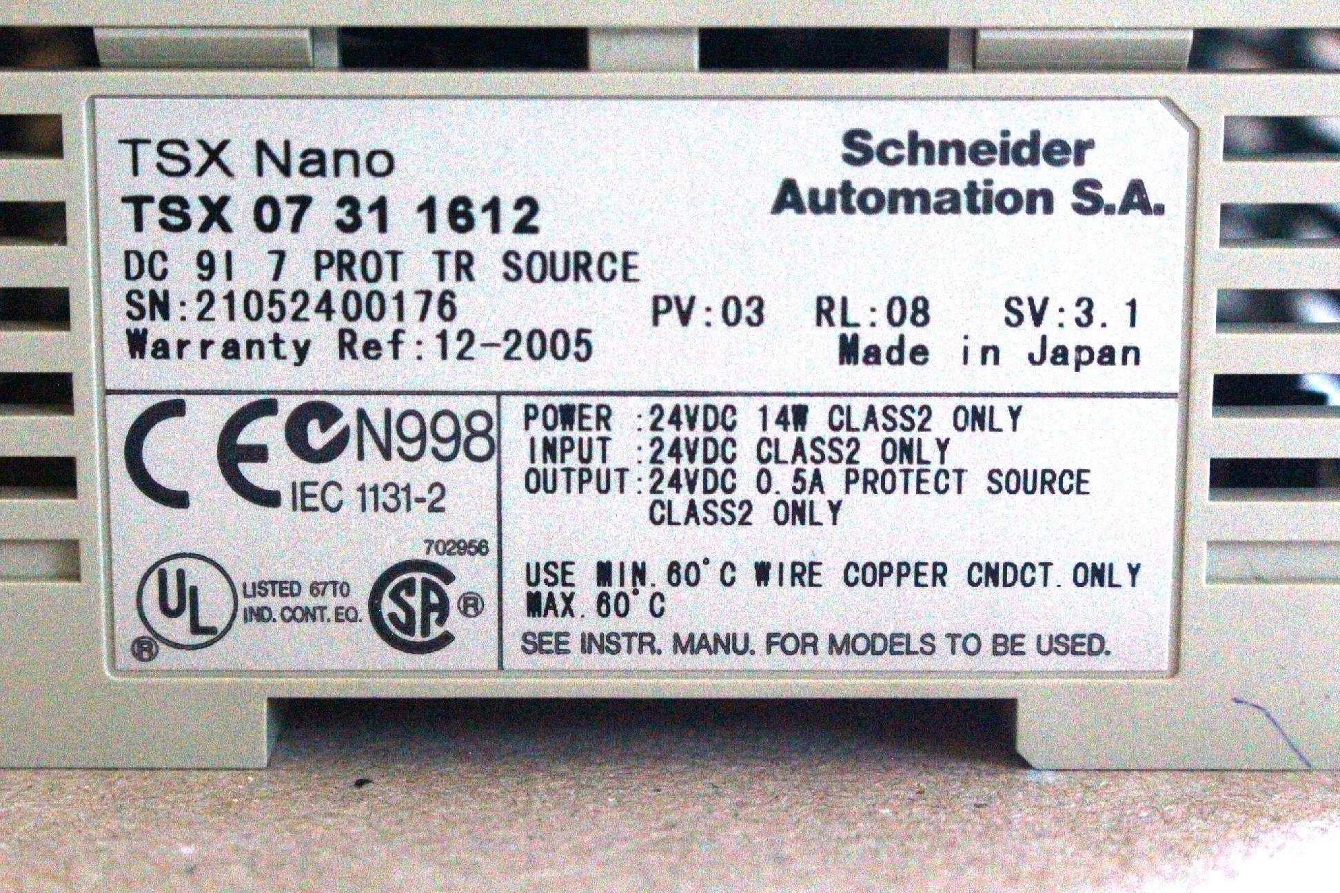 Plc ipari vezérlő Schneider TSX Nano - 6. kép