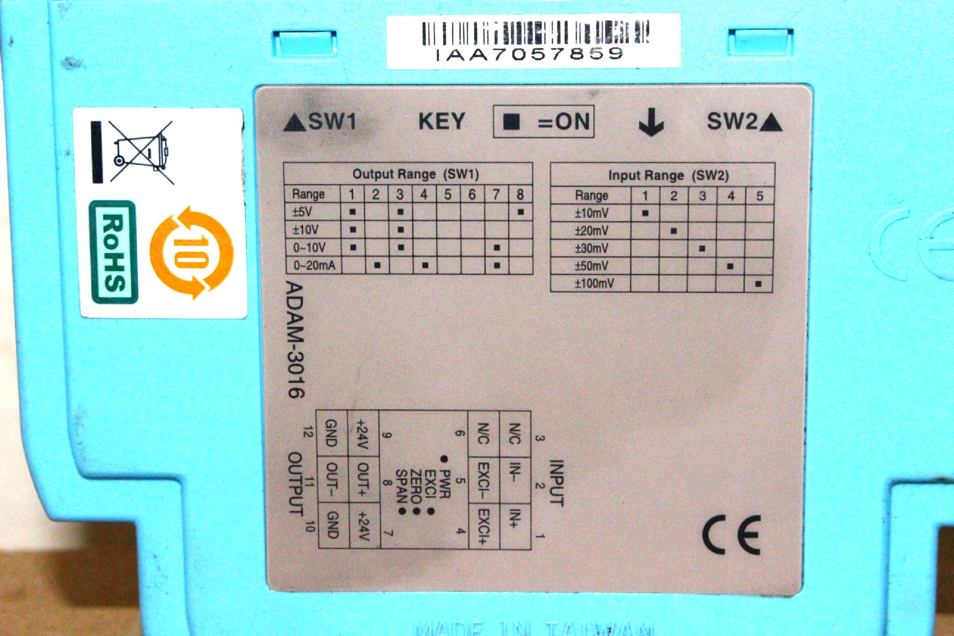 Izolált nyúlásmérő bemeneti modul jelkondicionáló relé Advantech - 4. kép