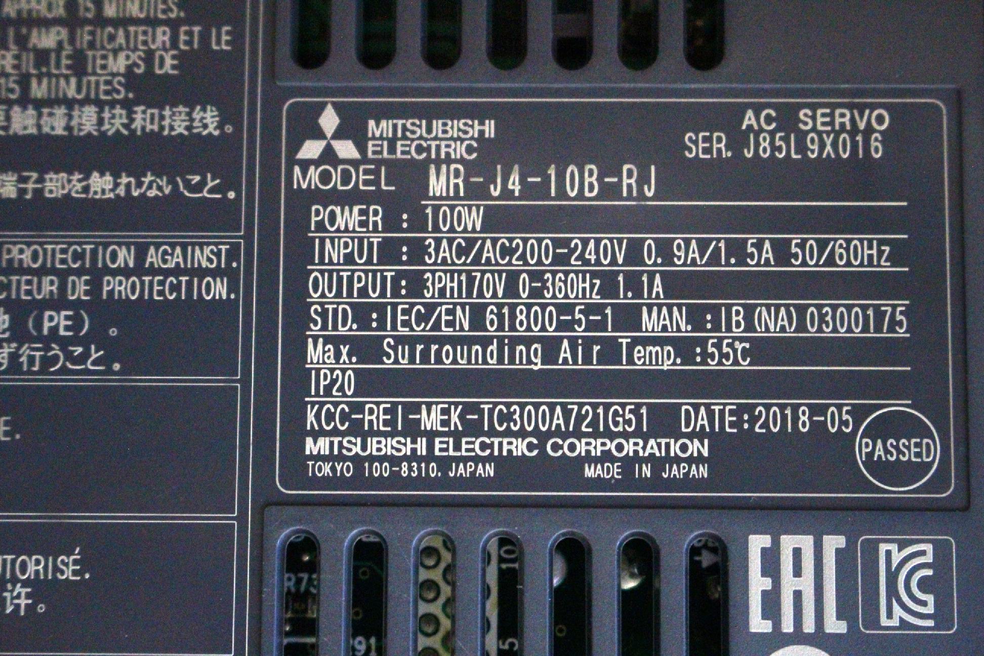 Digitális szervomotor vezérlő Mitsubishi Melservo J4 - 6. kép