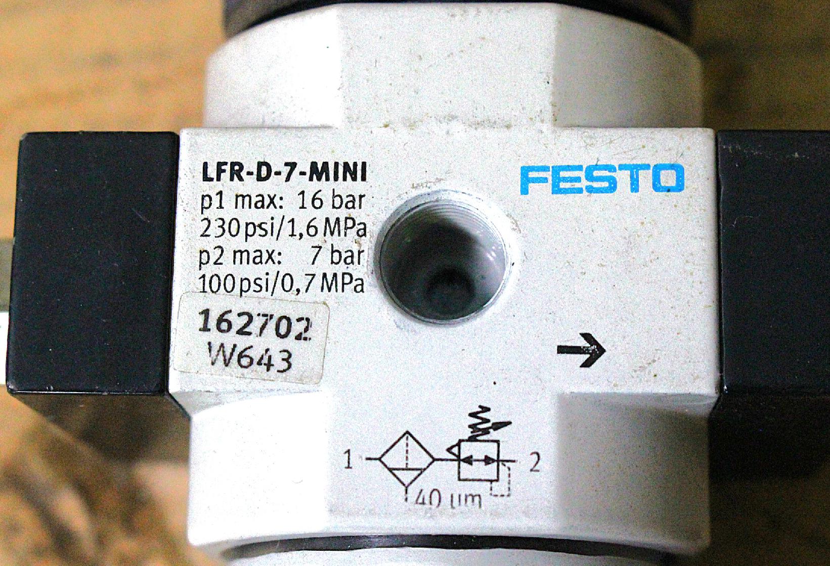 Levegőelőkészítő nyomásszabályzó vízleválasztó Festo - 2. kép