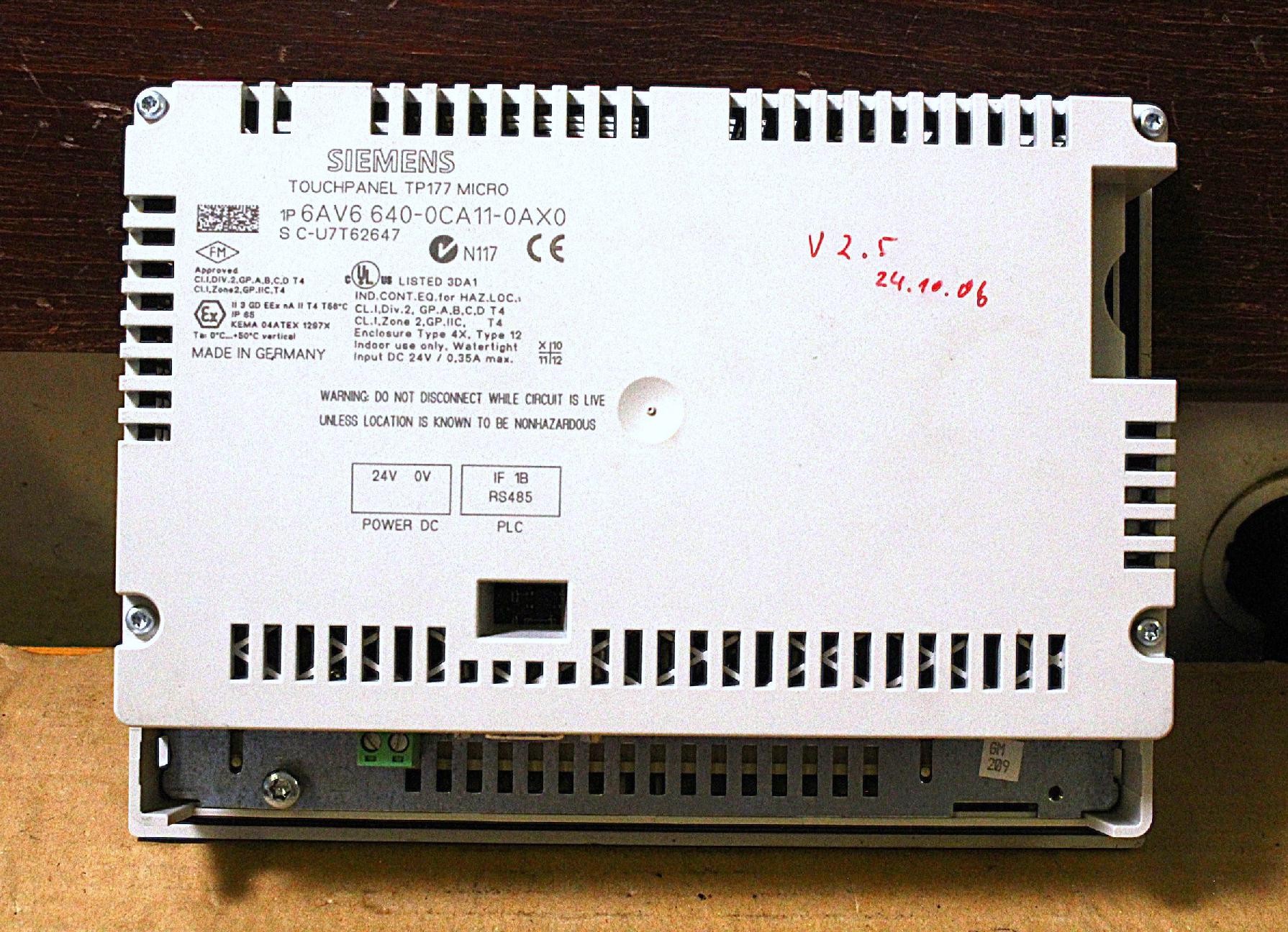 HMI érintőképernyő LCD kijelző vezérlő operátor panel Siemens - 5. kép