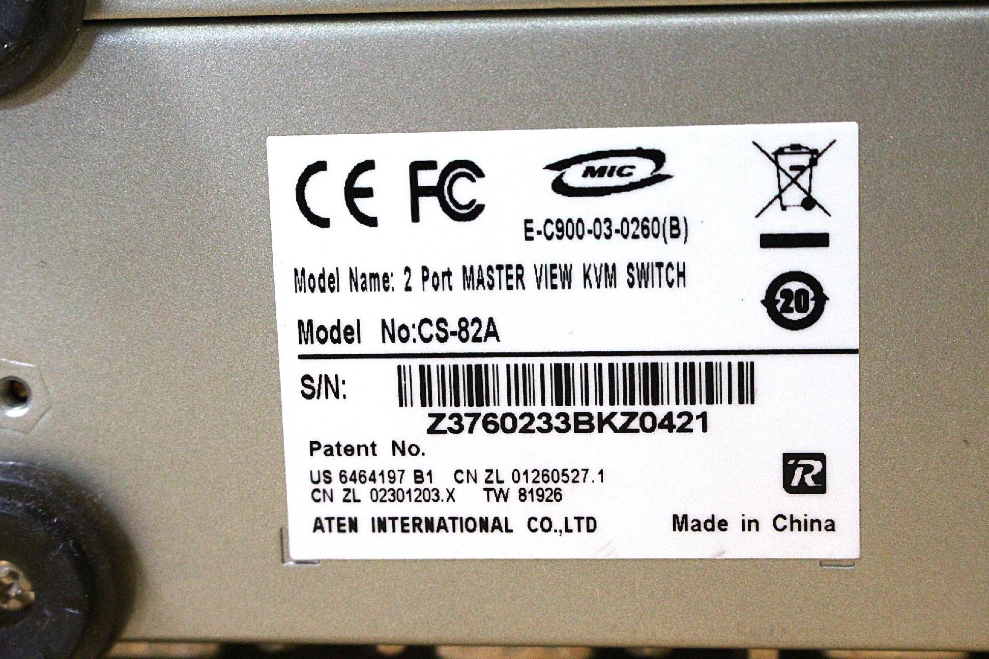 2 portos PS/2 VGA KVM kapcsoló switch ATEN - 5. kép