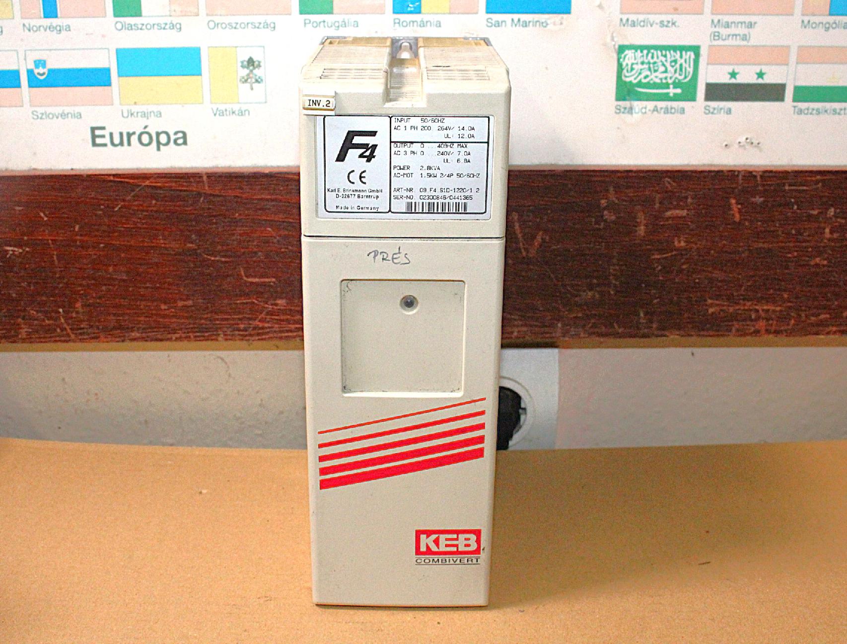Frekvenciaváltó inverter 1,5kw KEB Combivert