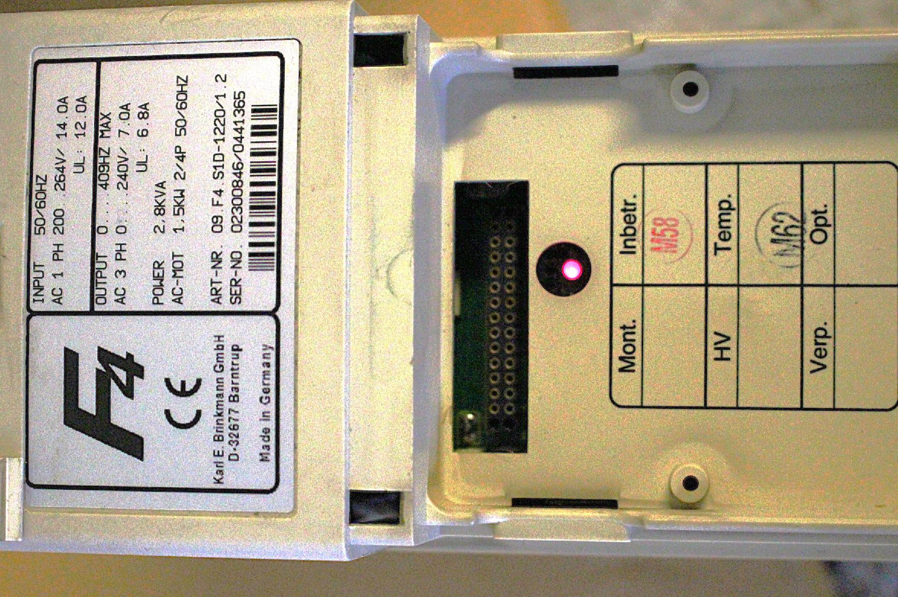 Frekvenciaváltó inverter 1,5kw KEB Combivert - 2. kép
