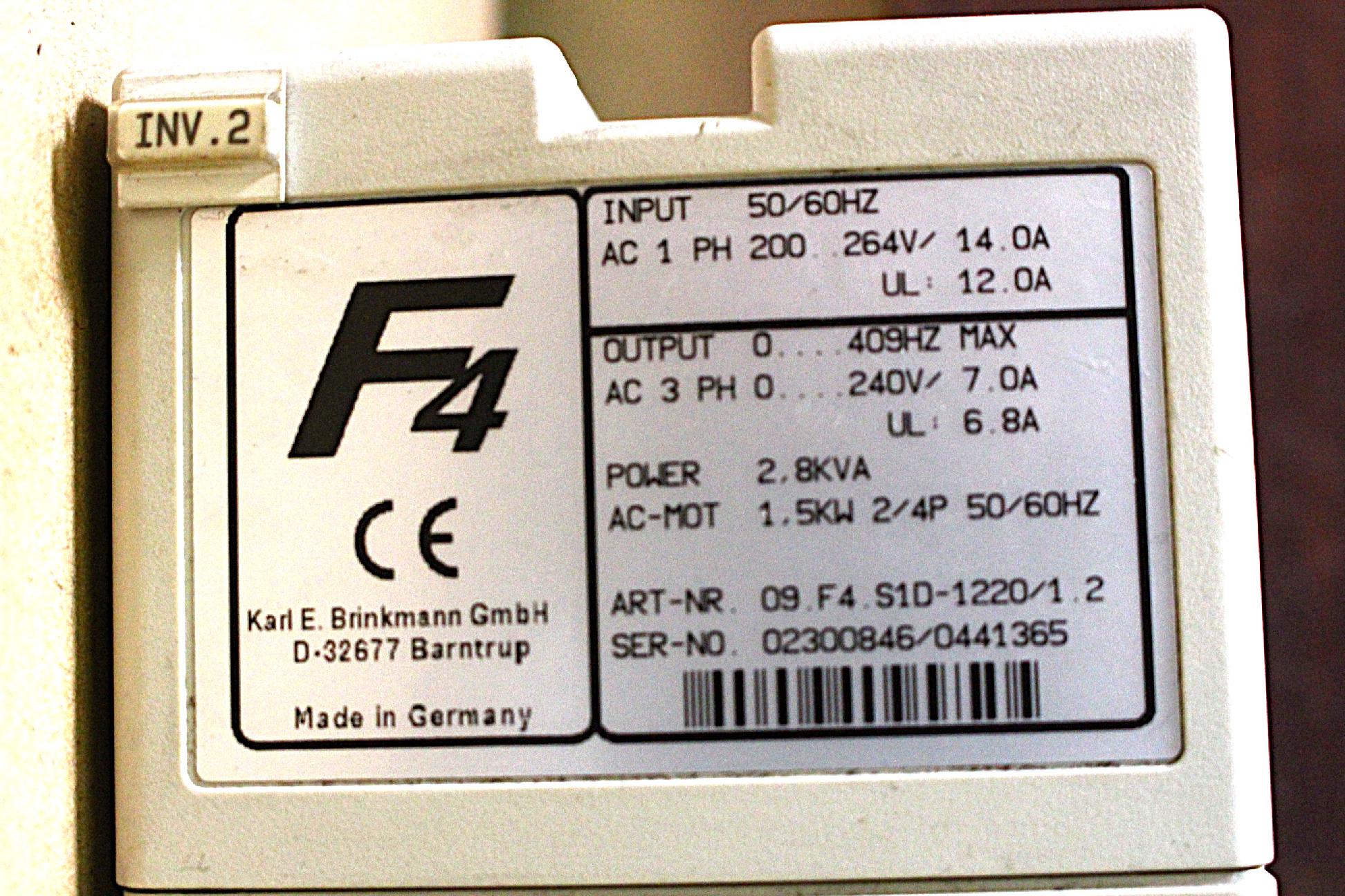 Frekvenciaváltó inverter 1,5kw KEB Combivert - 6. kép