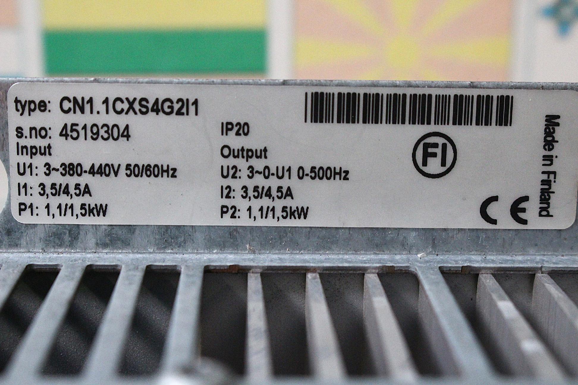 Frekvenciaváltó inverter 1,1kw Vacon - 4. kép
