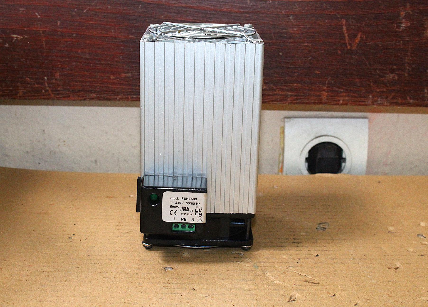 Elosztószekrény fűtés kapcsolótábla fűtő ventilátorral 500W - 5. kép