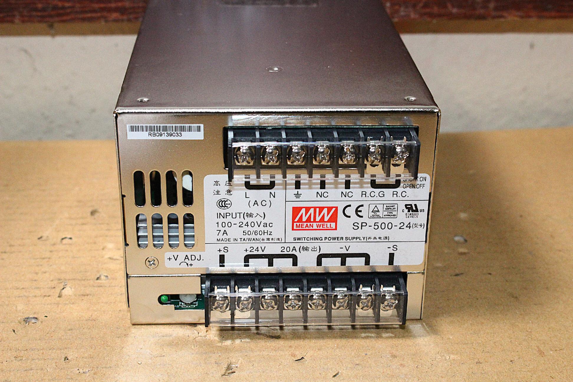 Kapcsolóüzemű tápegység 24Vdc 500W új Mean Well - 2. kép
