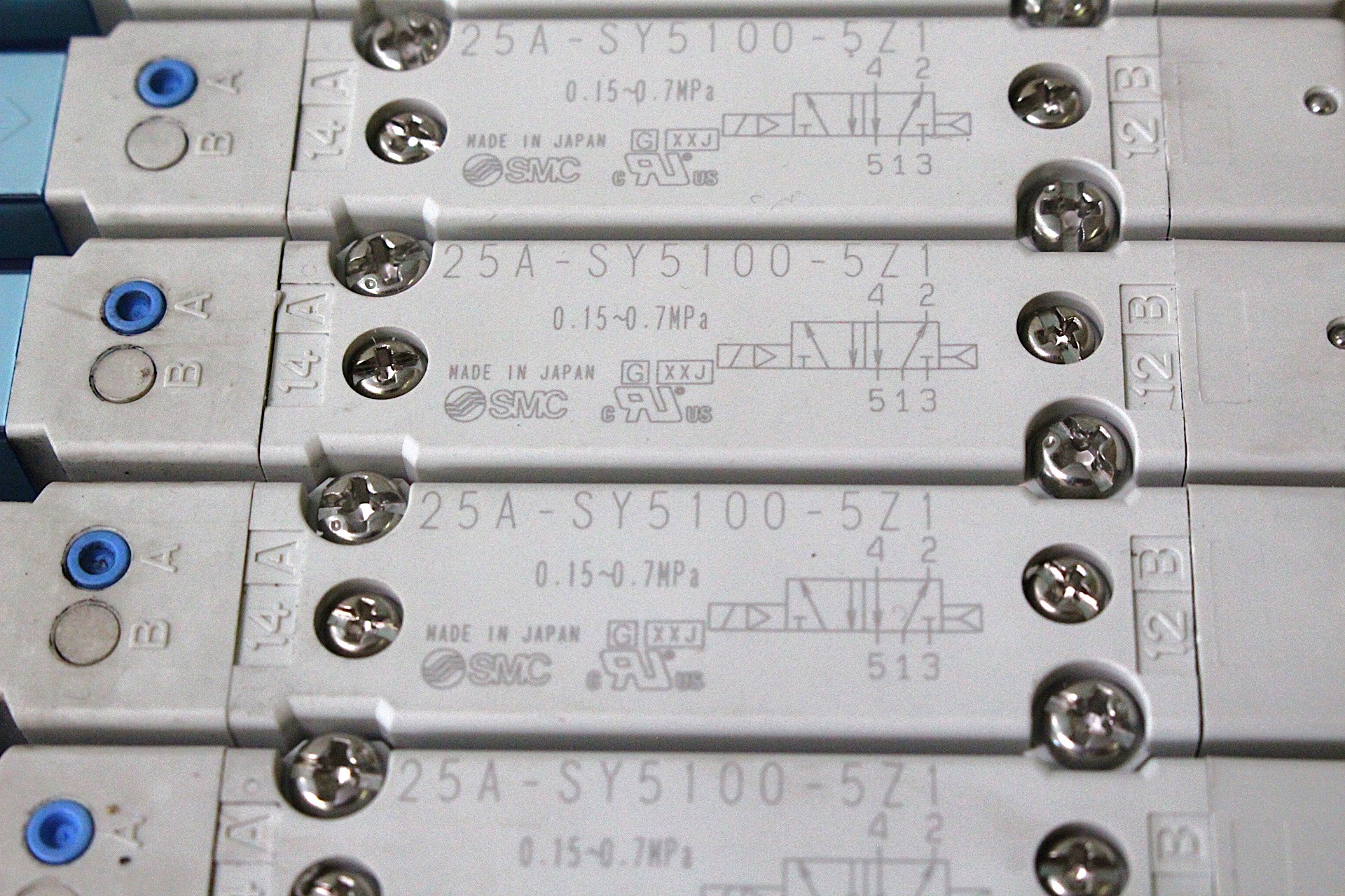 Mágnesszeleptömb pneumatikus 5/2 SMC - 5. kép