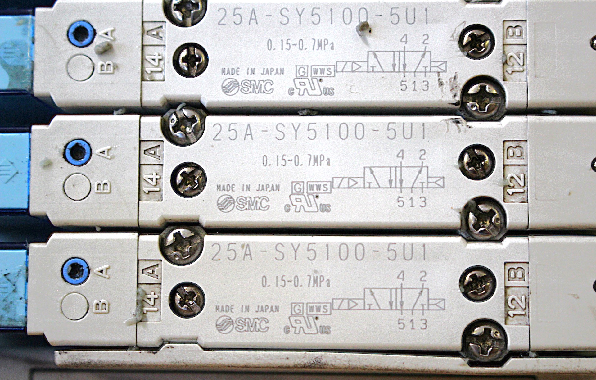 Mágnesszeleptömb pneumatikus 5/2 SMC - 3. kép