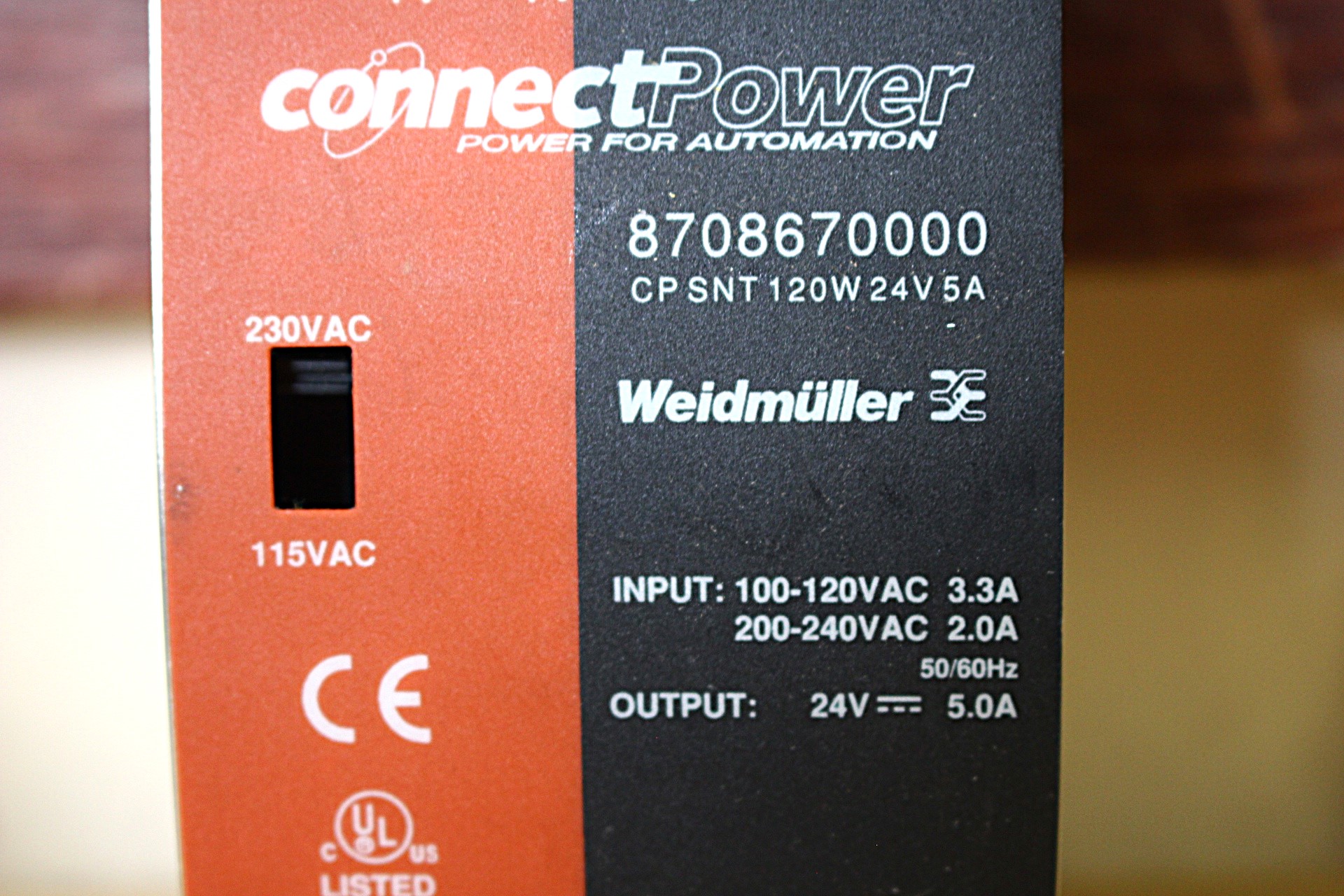 Kapcsolóüzemű tápegység 120W Weidmüller - 4. kép