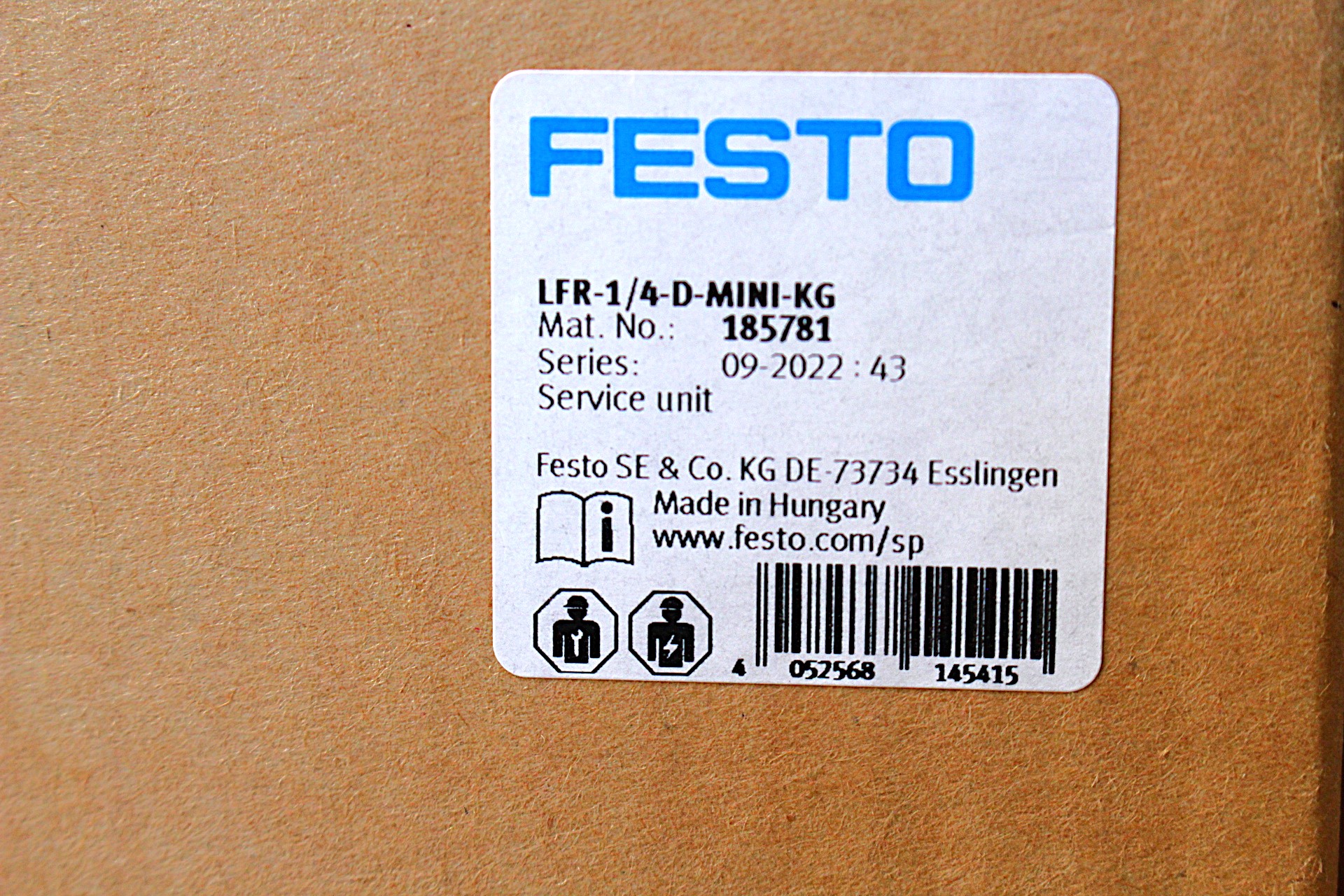 Levegőelőkészítő nyomásszabályzó vízleválasztó új Festo - 5. kép