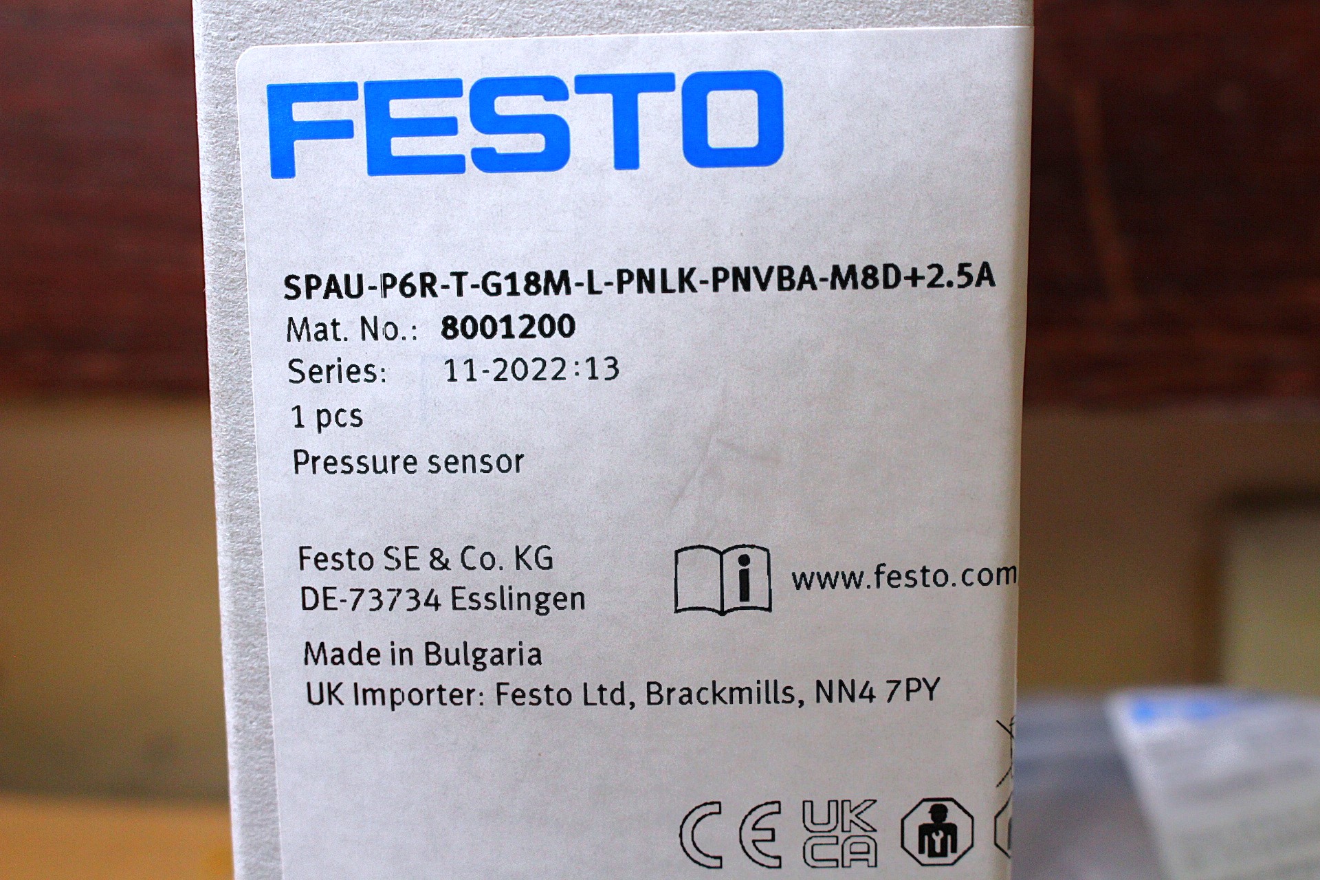 Digitális nyomásérzékelő új Festo - 6. kép