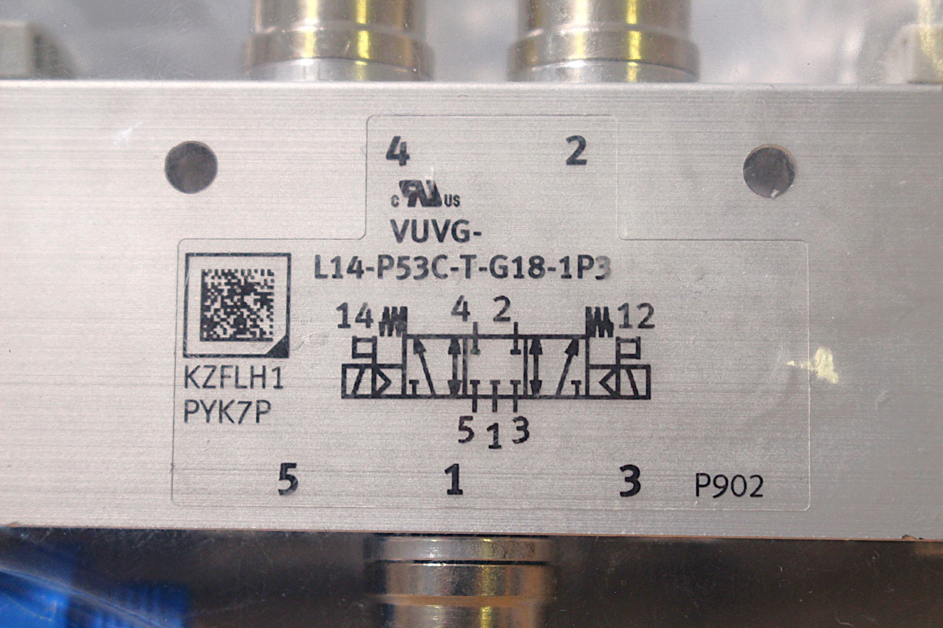 Pneumatikus mágnesszelep 5/3 új Festo - 3. kép