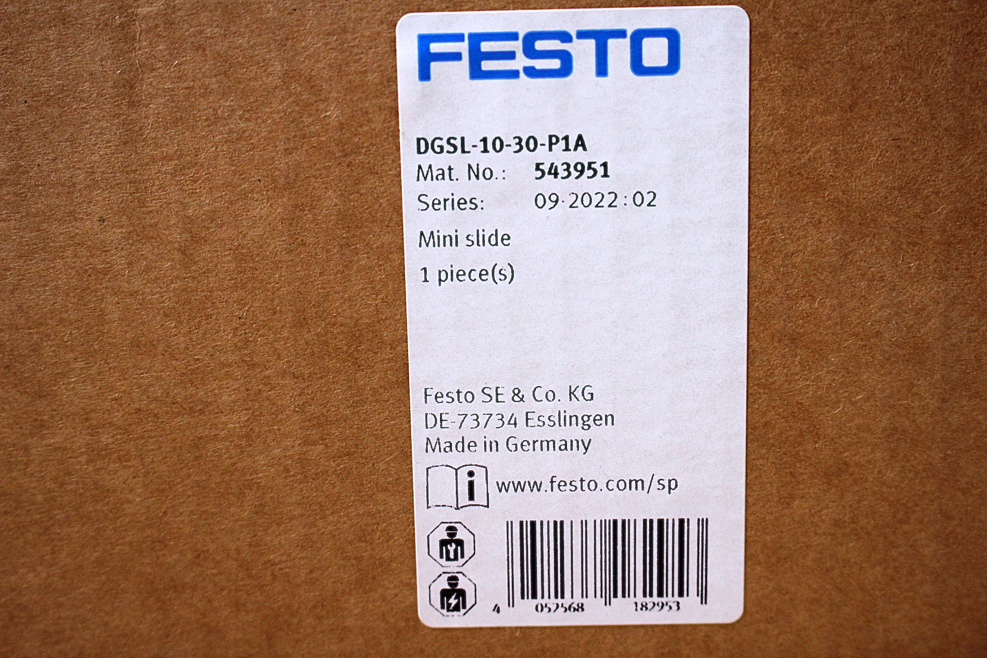 Pneumatikus csúszó egység lineáris mozgatás mini szán új Festo - 4. kép