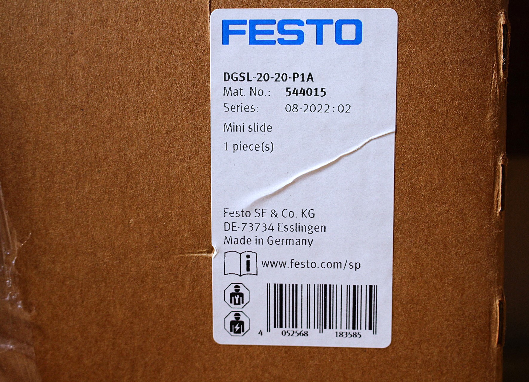 Pneumatikus csúszó egység lineáris mozgatás mini szán új Festo - 5. kép