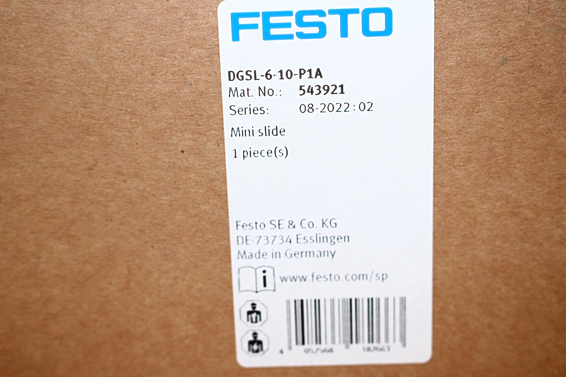 Pneumatikus csúszó egység lineáris mozgatás mini szán új Festo - 4. kép