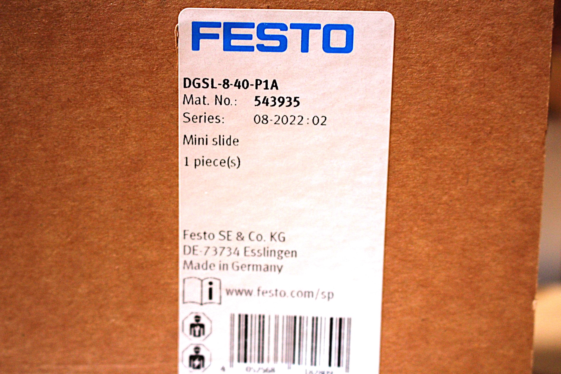 Pneumatikus csúszó egység lineáris mozgatás mini szán új Festo - 4. kép